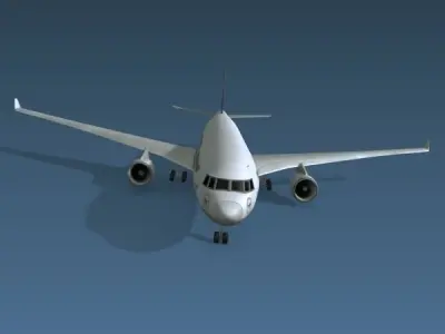 Airbus A330 commercial airliner 3D model