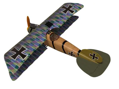 Albatros DV 3D model