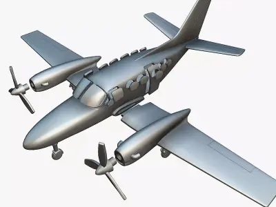 Cessna 425 Corsair - 3D Printable Model 3D print model