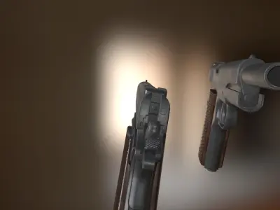 Colt 1911 A1 Low-poly 3D model