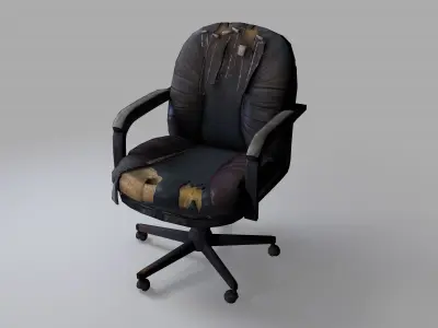 old chair Free low-poly 3D model purchase