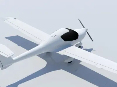 DA20 Katana Static Lowpoly Blank Low-poly 3D model