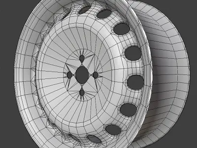 LADA Dirty Rim game ready by mkaplunow Low-poly 3D model