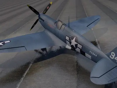 Supermarine Spitfire PRU Mk-11 - USAF 3D model