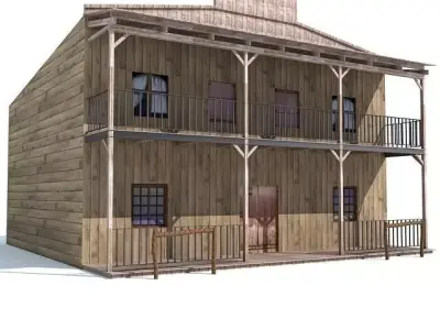 Western Styled House 3D model