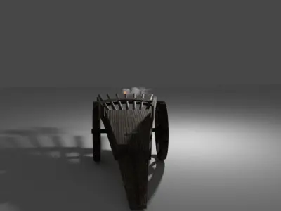Machine Gun by Leonardo Da Vinci 3D model