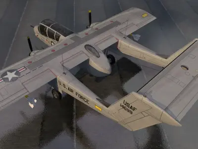North American Rockwell OV-10 Bronco 3D model