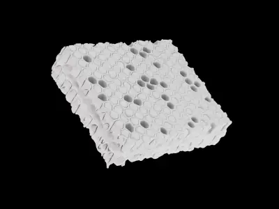 Honeycomb beeswax 3D model
