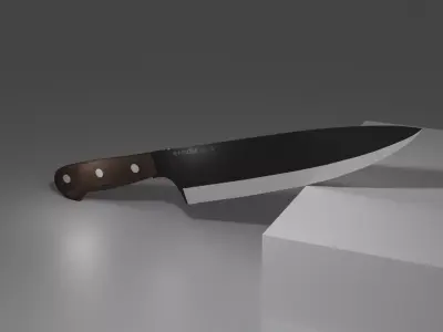 Kitchen Knife  Low-poly 3D model