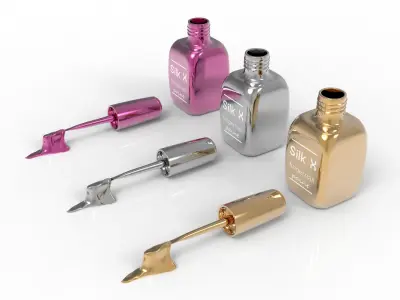 fingernails paint bottle 3D model