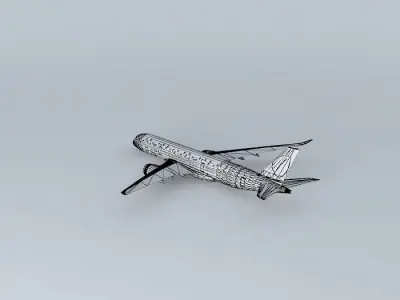 LEAF Airbus A350XWB Free 3D model