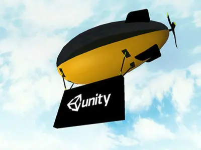 Blimps and Airships Pack Low-poly 3D model