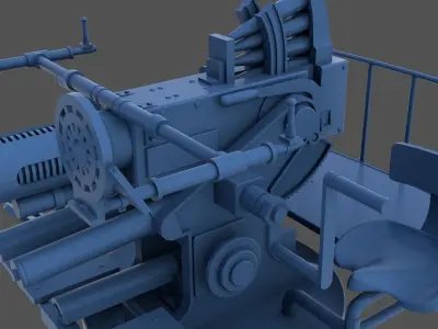 Bofors 40mm - Commercial license - 1-72 scale 3D print model