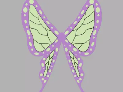 Shinobu Butterfly hairpin Demon Slayer 3D print model