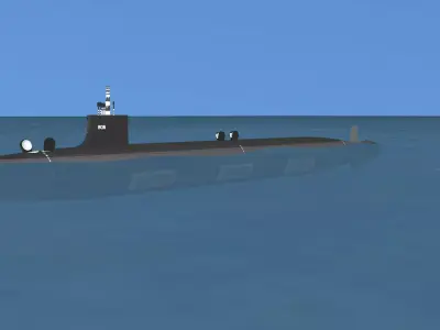 Virginia Class SSGN 806 USS Wahoo 3D model