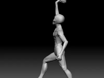 Alien Statue - 0170 3D print model