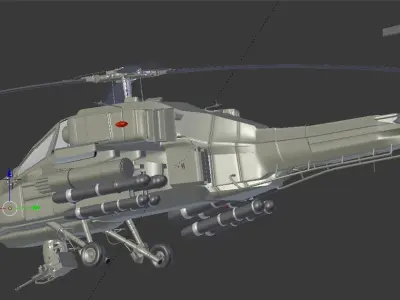Apache Helicopter  3D model