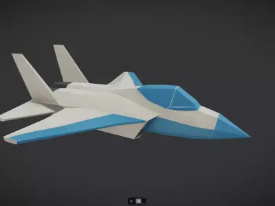 Spacecraft Jet aircraft plane 3dmodel 08 3D model