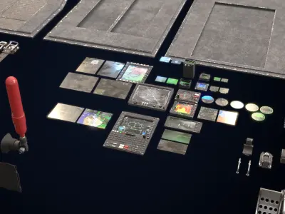 Cockpit Kitbash Set 3D model