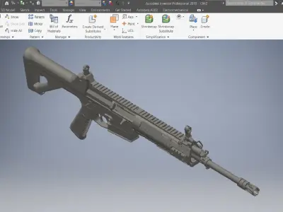 CSLR 42 GBB rifle System 3D Printed 3D model