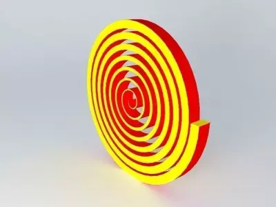 Spring circle Free 3D model
