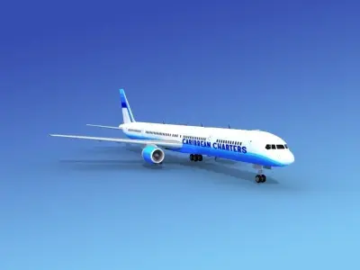 Boeing 757-300 Caribbean Charters 3D model