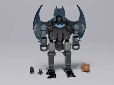 Batman Low-poly 3D model