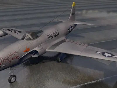 Lockheed P-80 Shooting Star 3D model