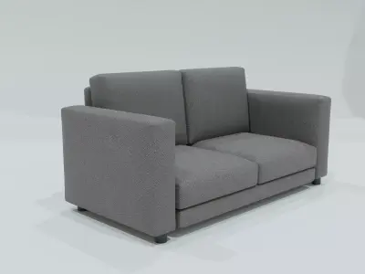 Modern Soft Fabric Chair Free low-poly 3D model