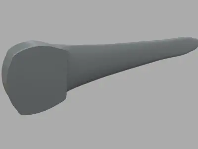 Car Door Handle 03 Low-poly 3D model