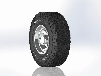 Wheels Us Mags Indy U101 17inch for scale model 3D print model