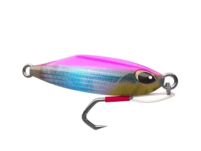 metal Jig  3D model Fishing Lure Low-poly 3D model 2 Low-poly 3D model