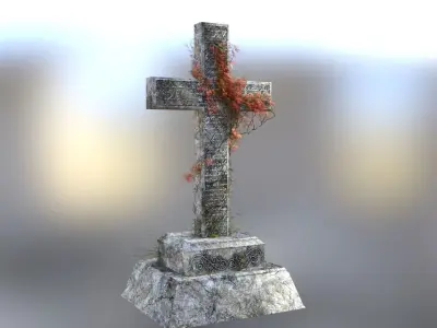 Graves grass 3D model