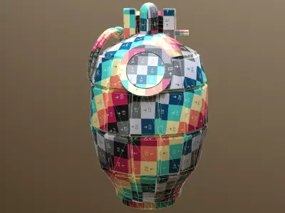 British Mills Grenade Low-poly 3D model