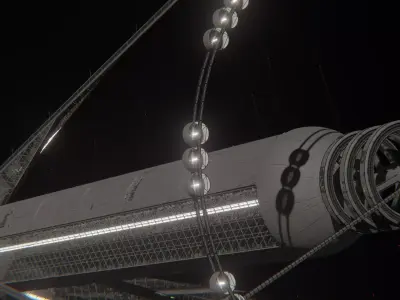 O Neill Cylinder Open-Type 3D model