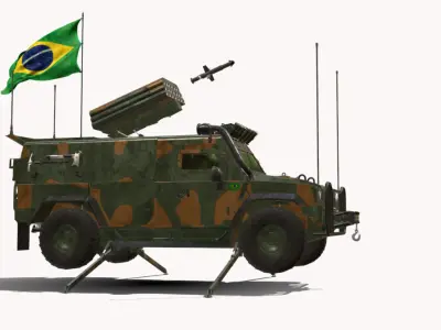 LMV 4X4 IVECO ARMADILLO BR  Low-poly 3D model