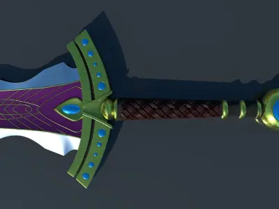 High Poly Sword Model from legend of zelda 3D model