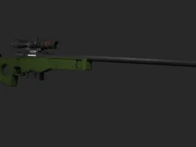 AWP 3D Model sniper rifle Free 3D model