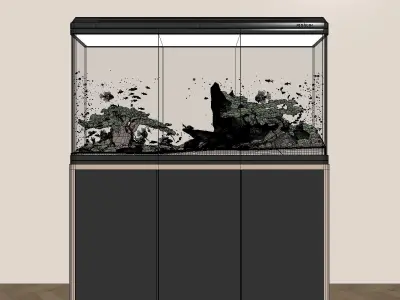 Modern Large - scale Ecological Aquarium 3D Model 3D model