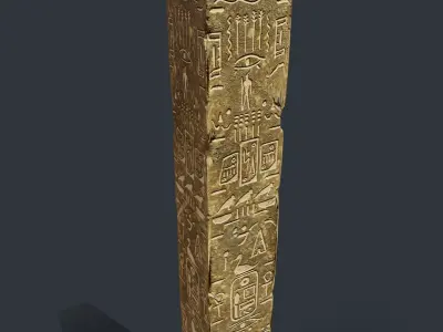 Obelisk Low-poly 3D model
