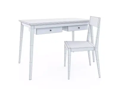 Desk 01 3D model