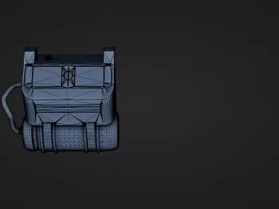 Spacesuit Backpack Free 3D model