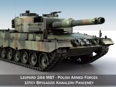 Leopard 2A4 MBT - Polish Armed Forces 3D model