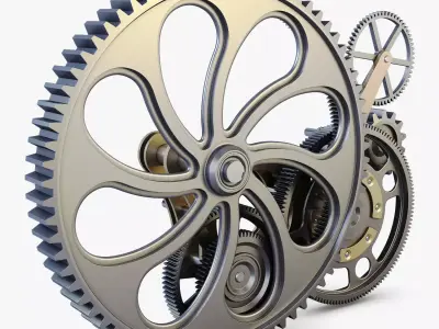Gear mechanism v 7 3D model