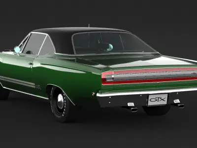 1968 Plymouth GTX 3D model