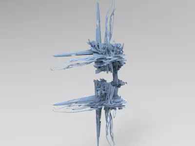 Haze Maze temple structure part 1  Low-poly 3D model