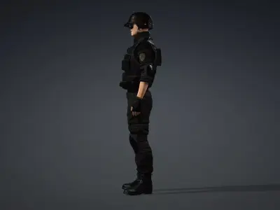 Game Ready Special Forces Character 3D model