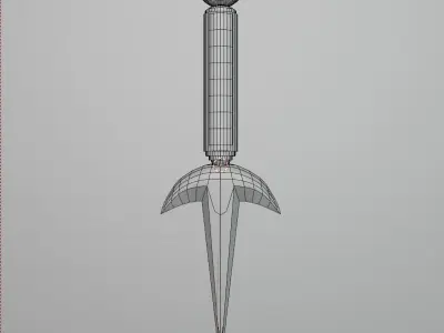 Minatos Kunai Knife 3D model