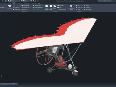 Motor Trike Hang Glider 3D model