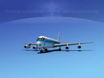 Douglas DC-8-63 NASA 3D model